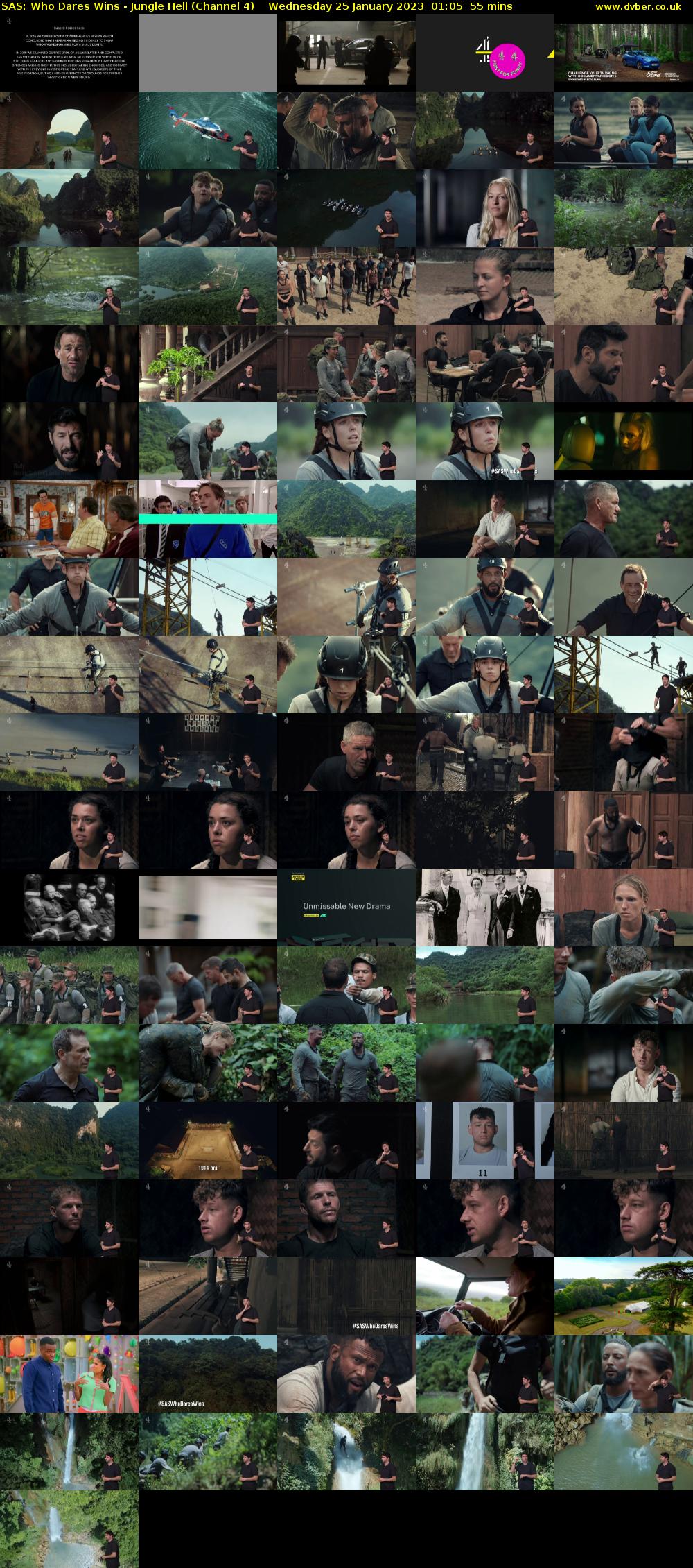 SAS: Who Dares Wins - Jungle Hell (Channel 4) Wednesday 25 January 2023 01:05 - 02:00