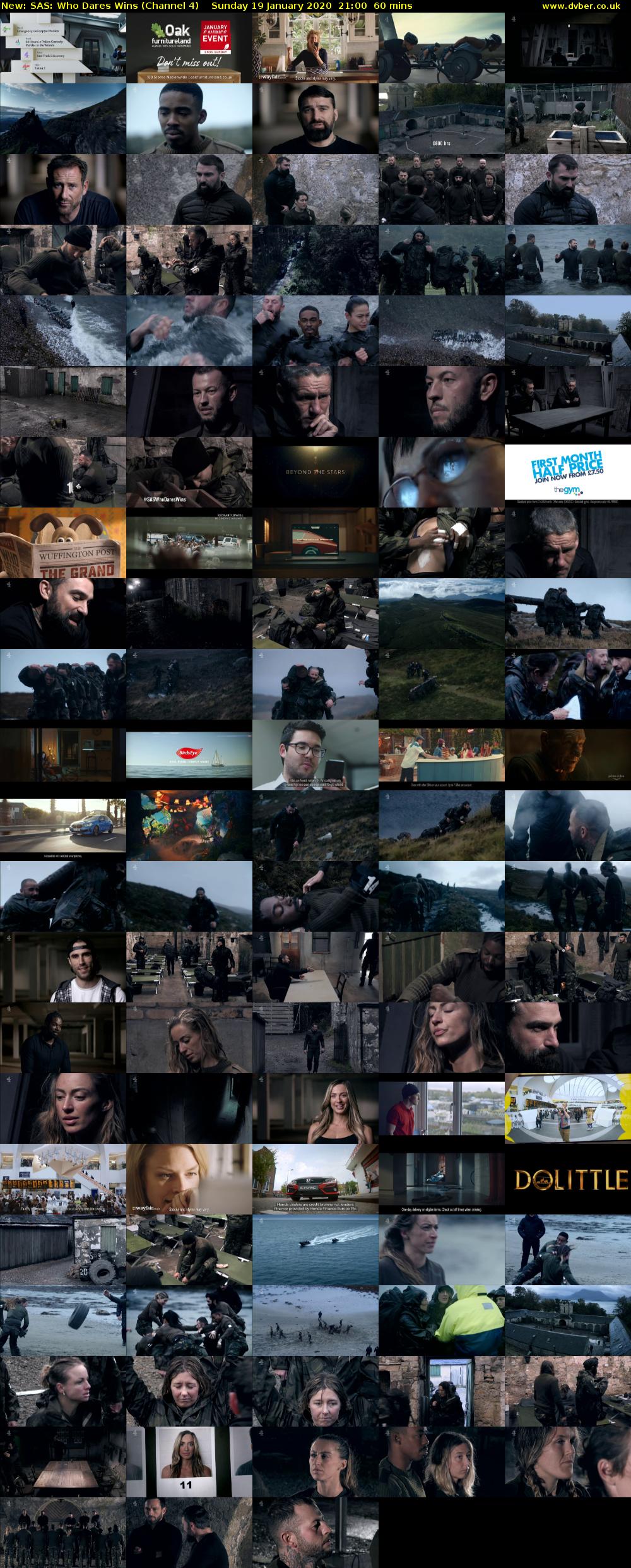 SAS: Who Dares Wins (Channel 4) Sunday 19 January 2020 21:00 - 22:00