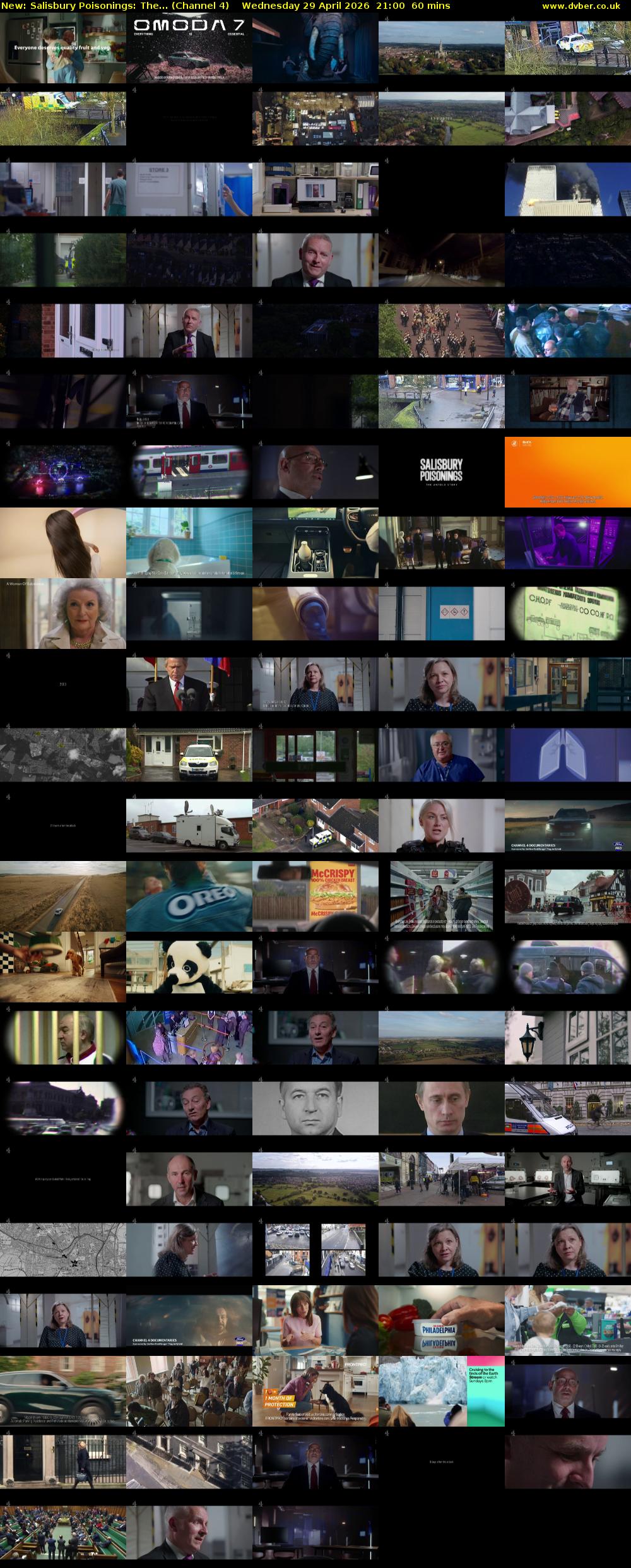Salisbury Poisonings: The... (Channel 4) Wednesday 29 April 2026 21:00 - 22:00