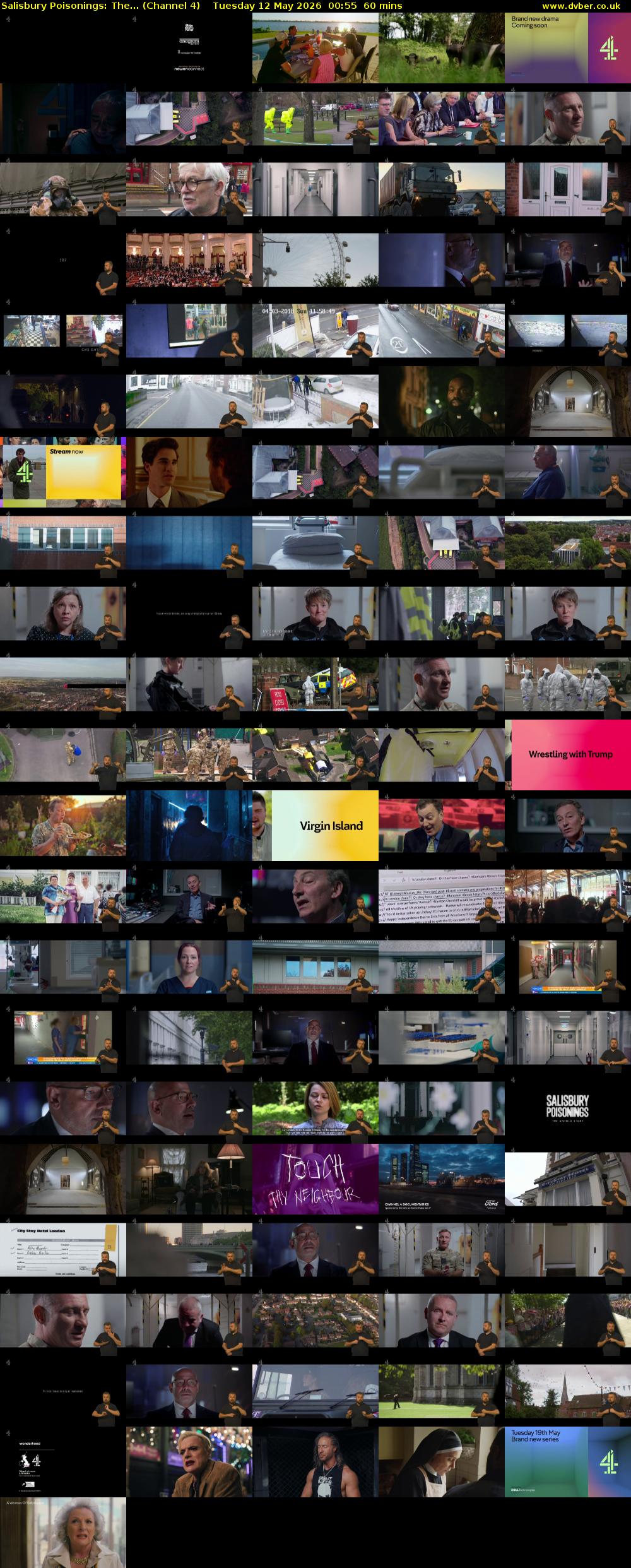 Salisbury Poisonings: The... (Channel 4) Tuesday 12 May 2026 00:55 - 01:55