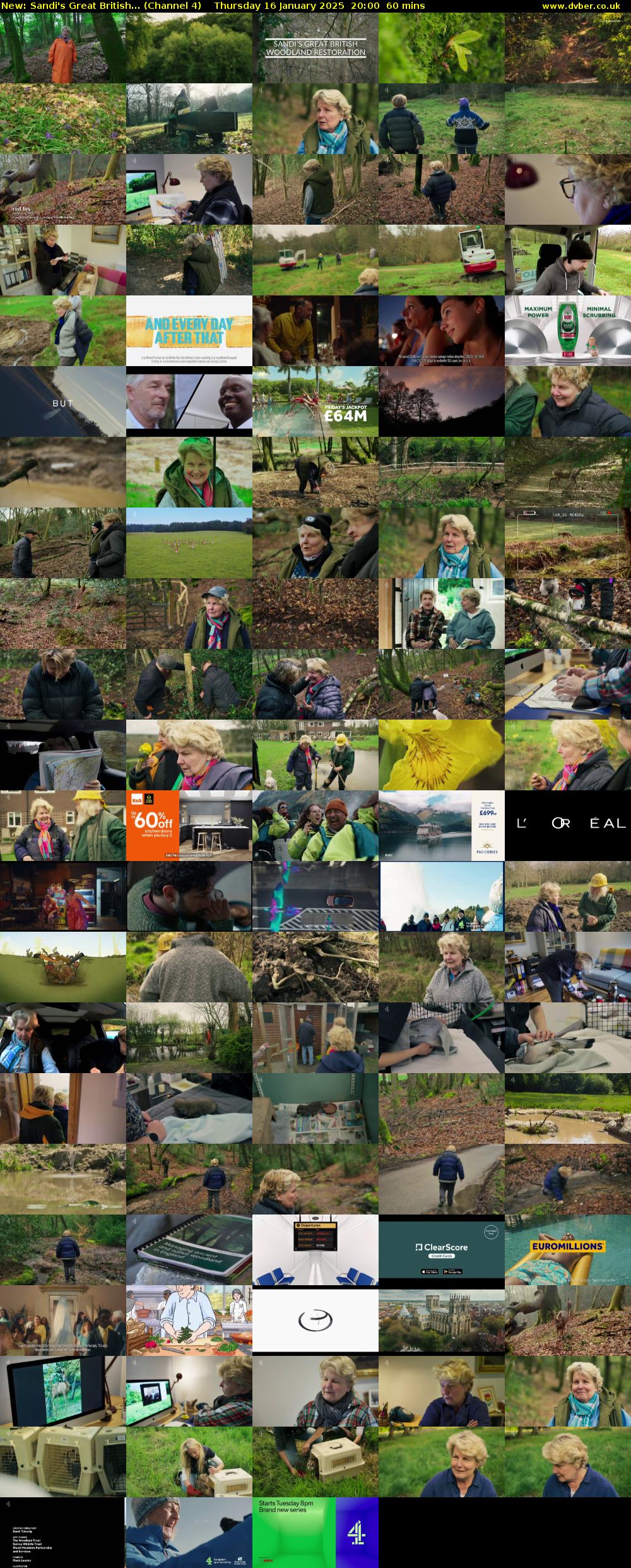 Sandi's Great British... (Channel 4) Thursday 16 January 2025 20:00 - 21:00