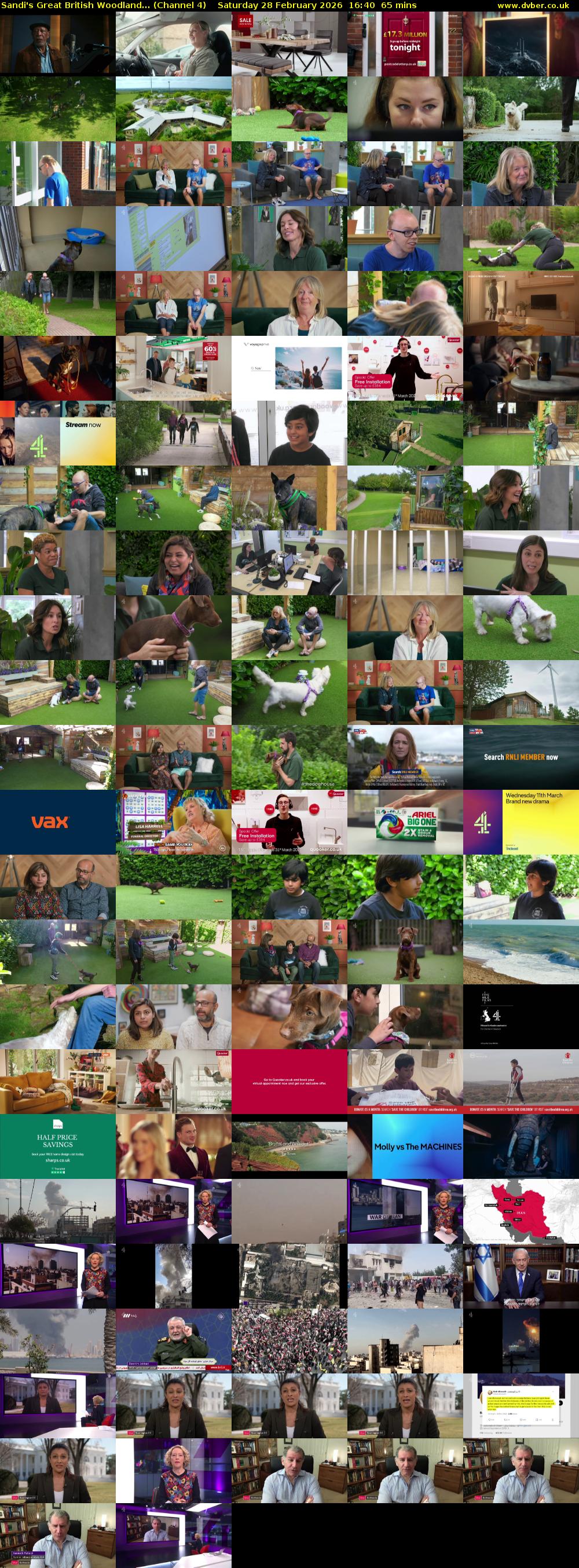 Sandi's Great British Woodland... (Channel 4) Saturday 28 February 2026 16:40 - 17:45