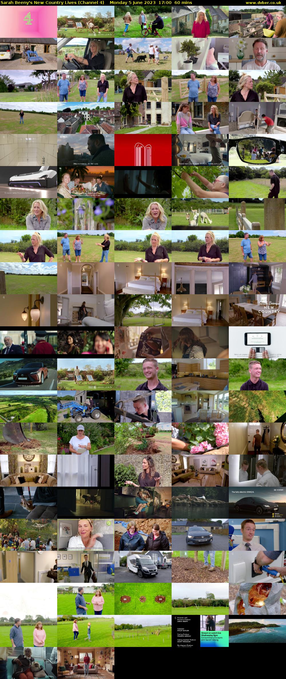 Sarah Beeny's New Country Lives (Channel 4) Monday 5 June 2023 17:00 - 18:00