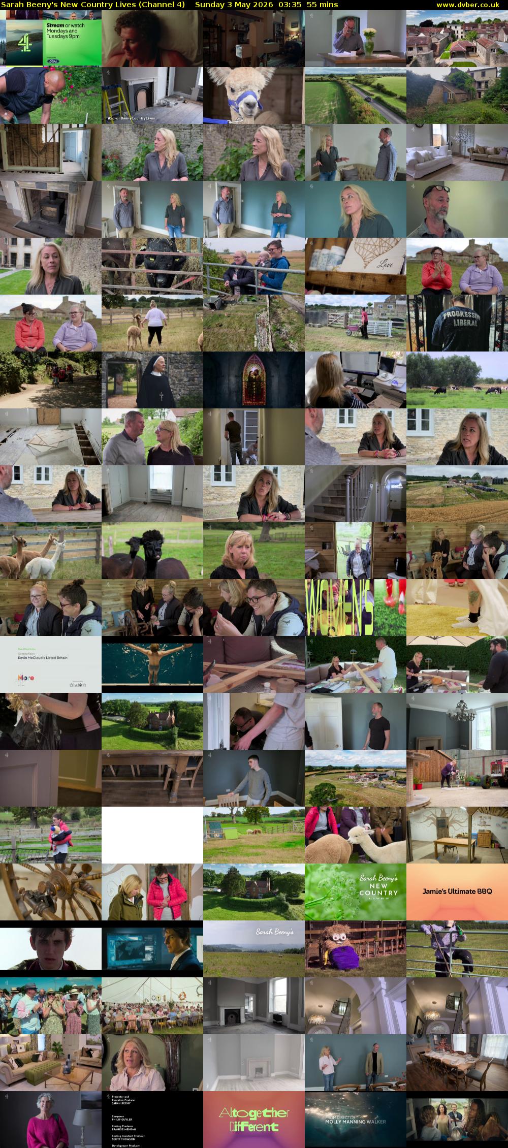 Sarah Beeny's New Country Lives (Channel 4) Sunday 3 May 2026 03:35 - 04:30