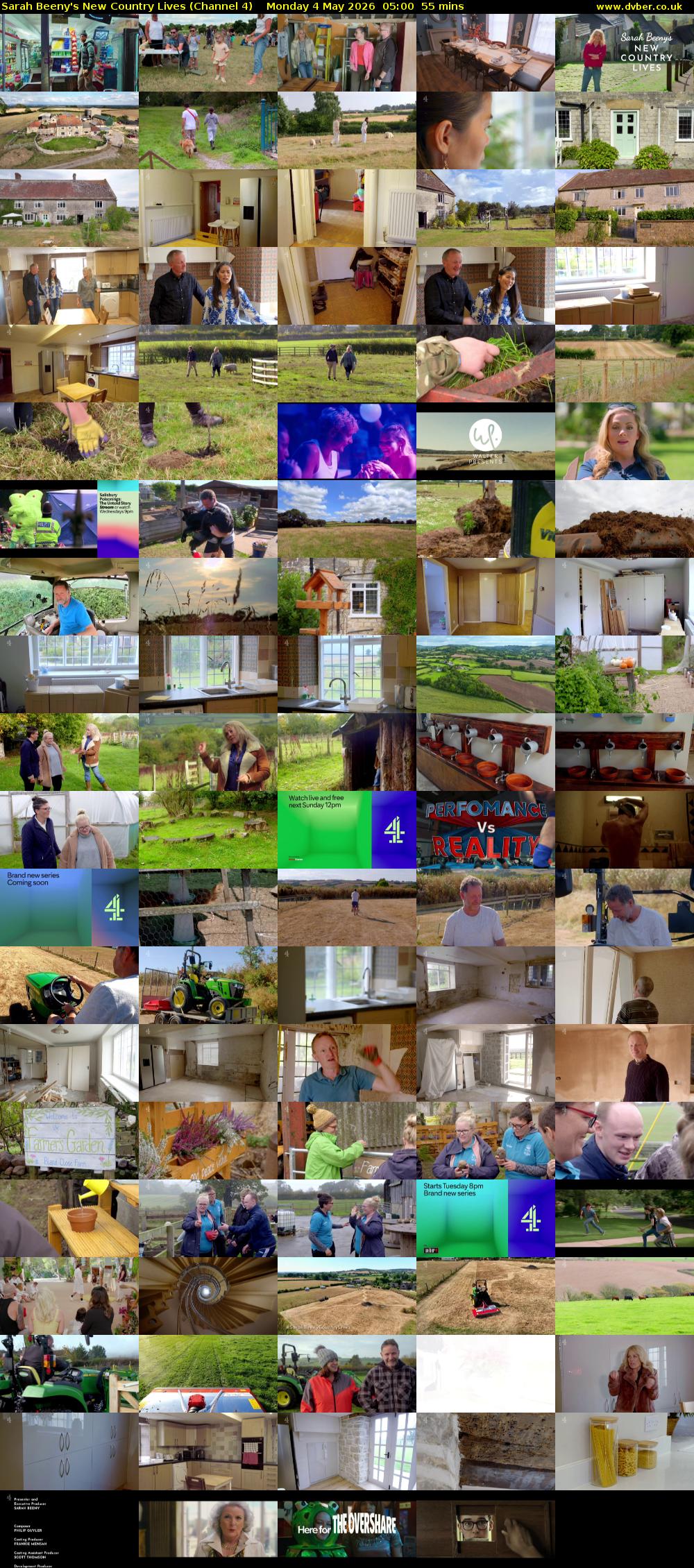 Sarah Beeny's New Country Lives (Channel 4) Monday 4 May 2026 05:00 - 05:55
