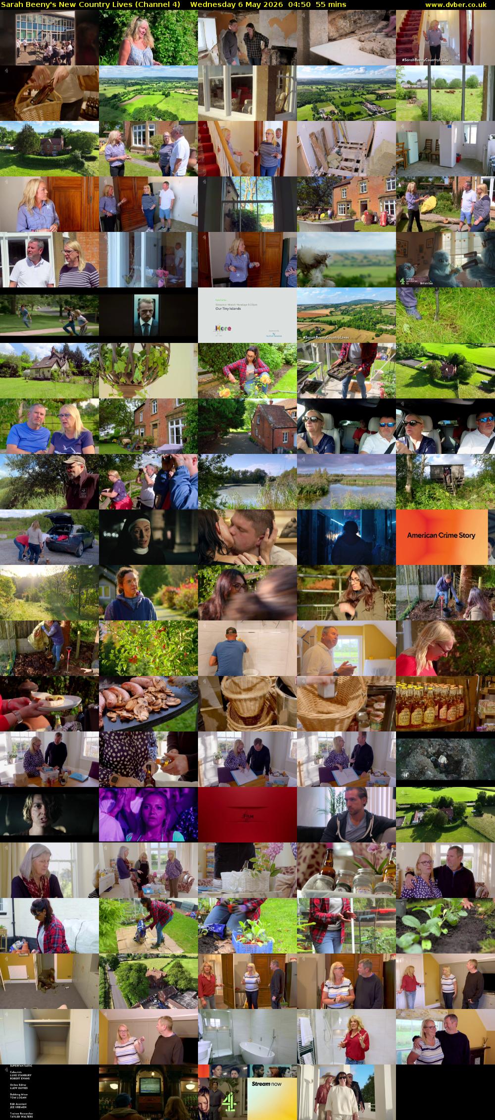Sarah Beeny's New Country Lives (Channel 4) Wednesday 6 May 2026 04:50 - 05:45