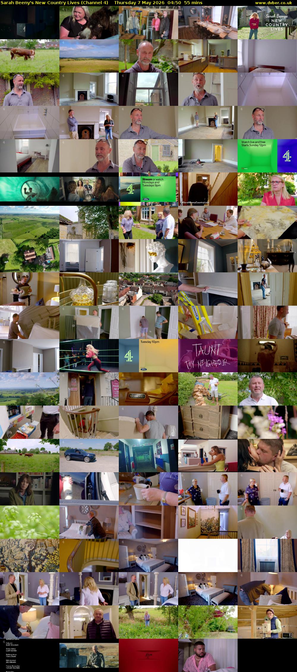 Sarah Beeny's New Country Lives (Channel 4) Thursday 7 May 2026 04:50 - 05:45