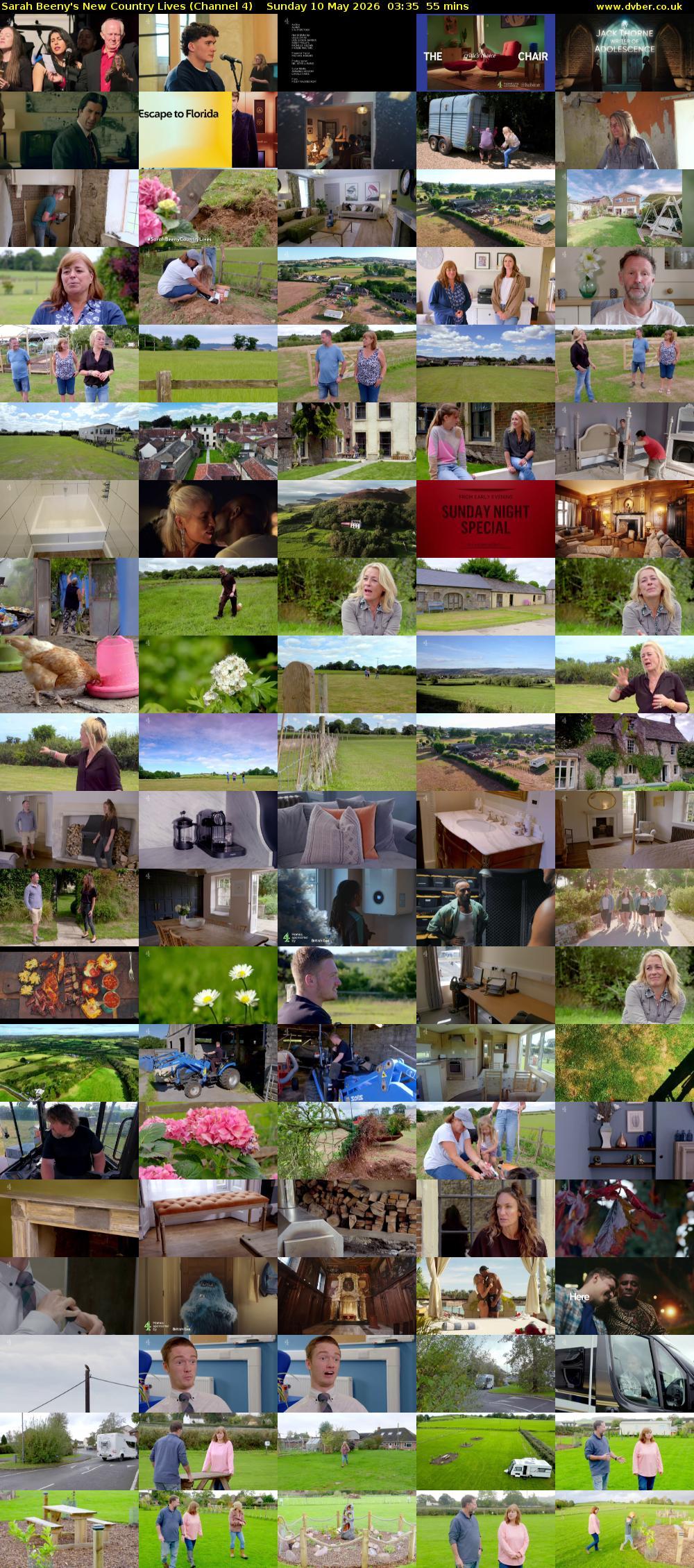 Sarah Beeny's New Country Lives (Channel 4) Sunday 10 May 2026 03:35 - 04:30