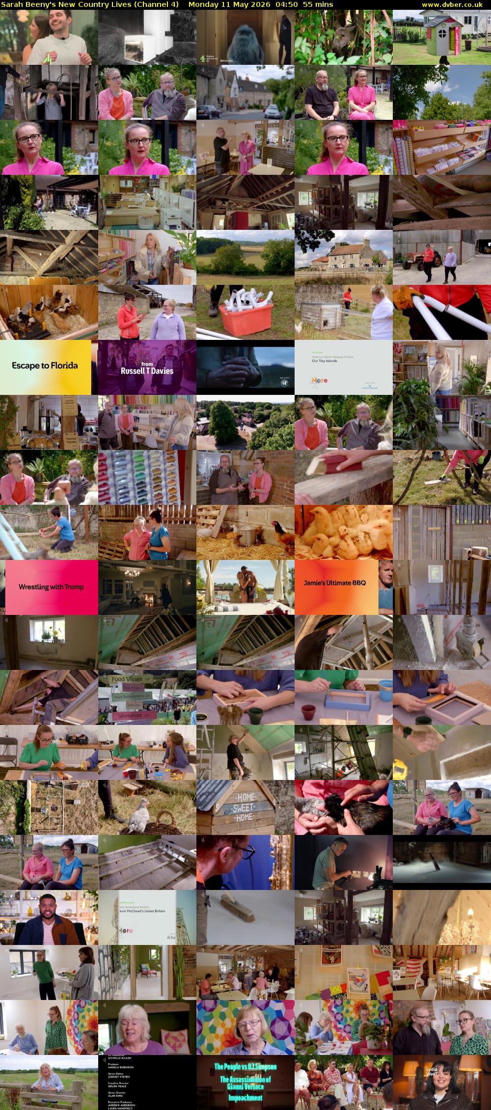 Sarah Beeny's New Country Lives (Channel 4) Monday 11 May 2026 04:50 - 05:45