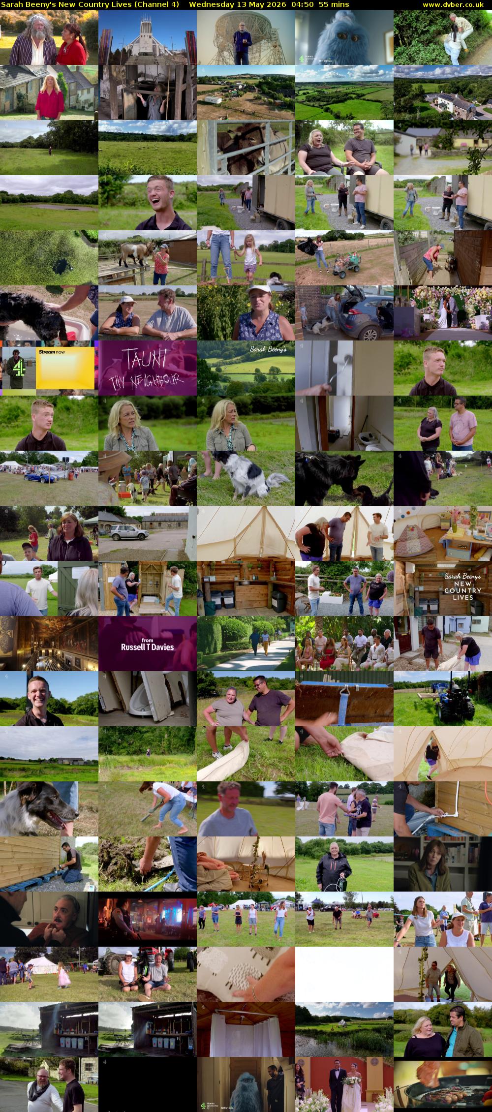Sarah Beeny's New Country Lives (Channel 4) Wednesday 13 May 2026 04:50 - 05:45