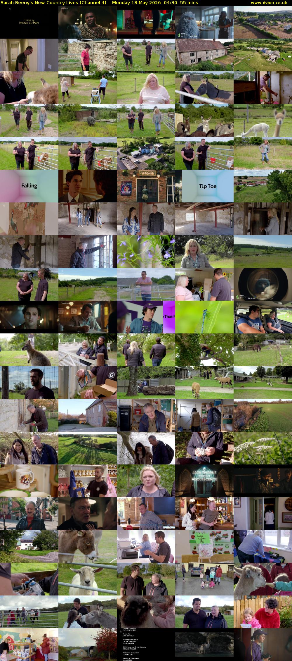 Sarah Beeny's New Country Lives (Channel 4) Monday 18 May 2026 04:30 - 05:25