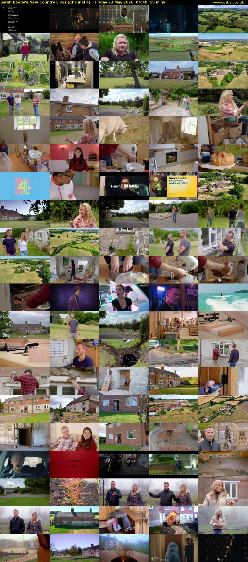 Sarah Beeny's New Country Lives (Channel 4) Friday 22 May 2026 04:40 - 05:35