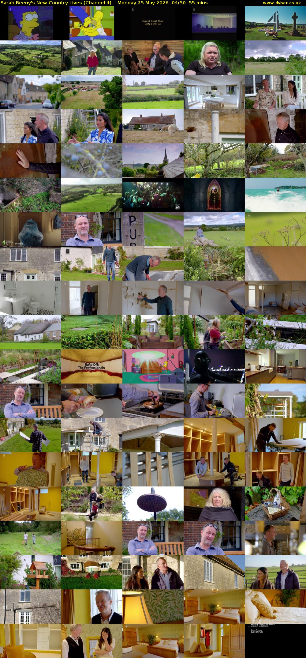Sarah Beeny's New Country Lives (Channel 4) Monday 25 May 2026 04:50 - 05:45