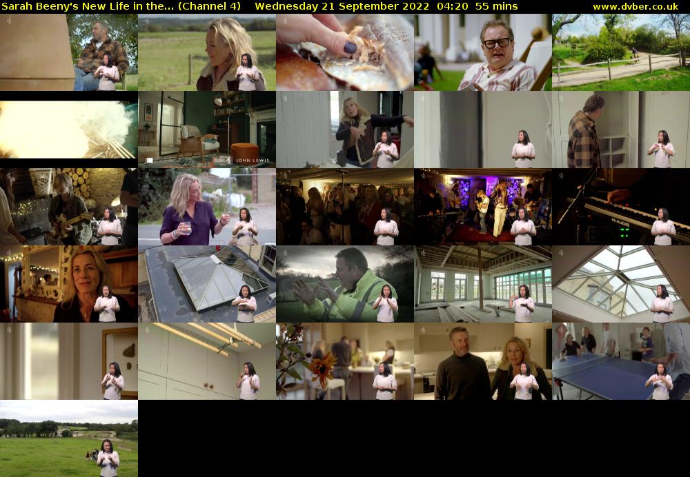 Sarah Beeny's New Life in the... (Channel 4) Wednesday 21 September 2022 04:20 - 05:15