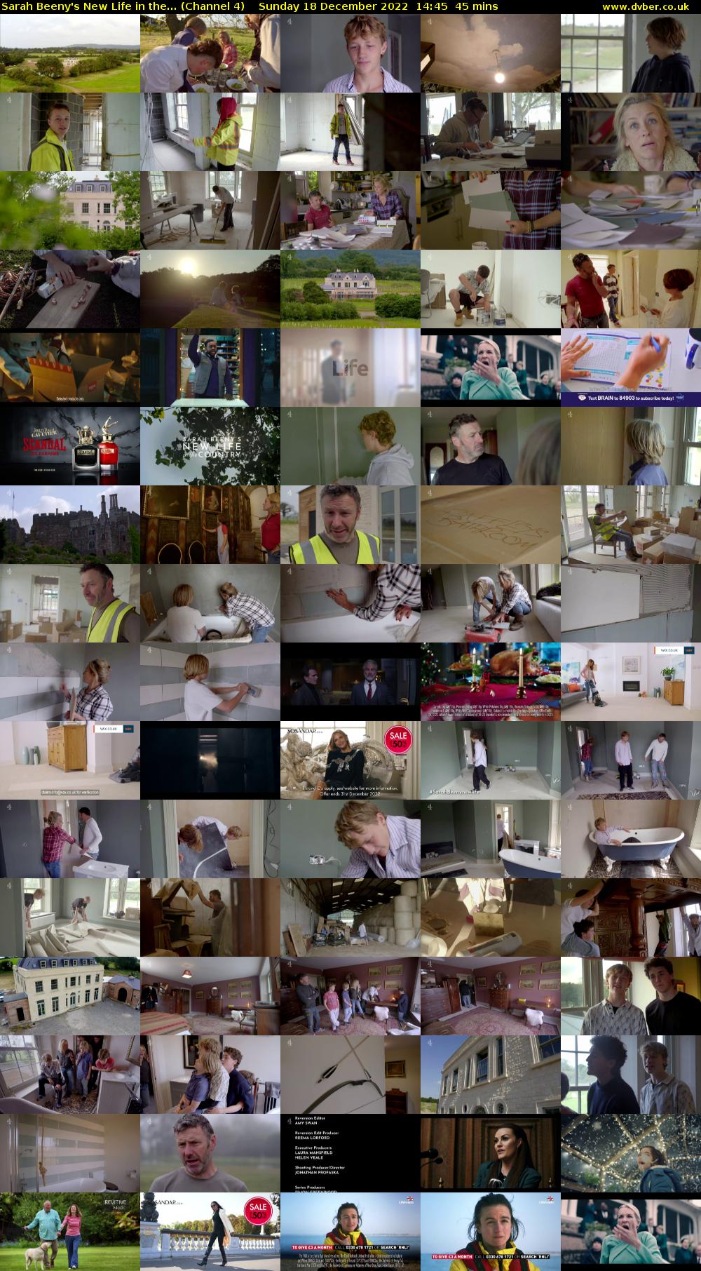 Sarah Beeny's New Life in the... (Channel 4) Sunday 18 December 2022 14:45 - 15:30