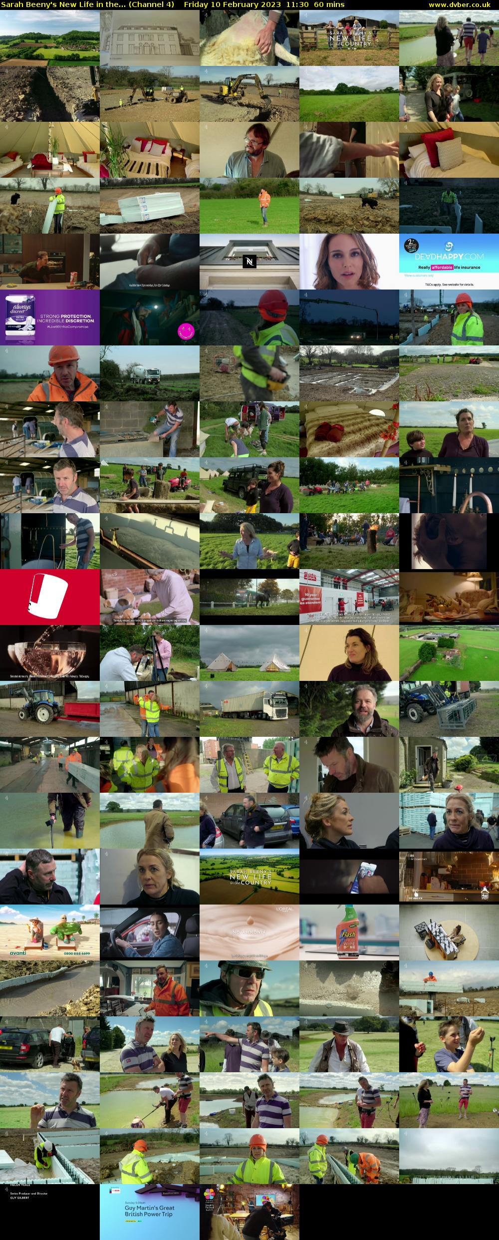 Sarah Beeny's New Life in the... (Channel 4) Friday 10 February 2023 11:30 - 12:30