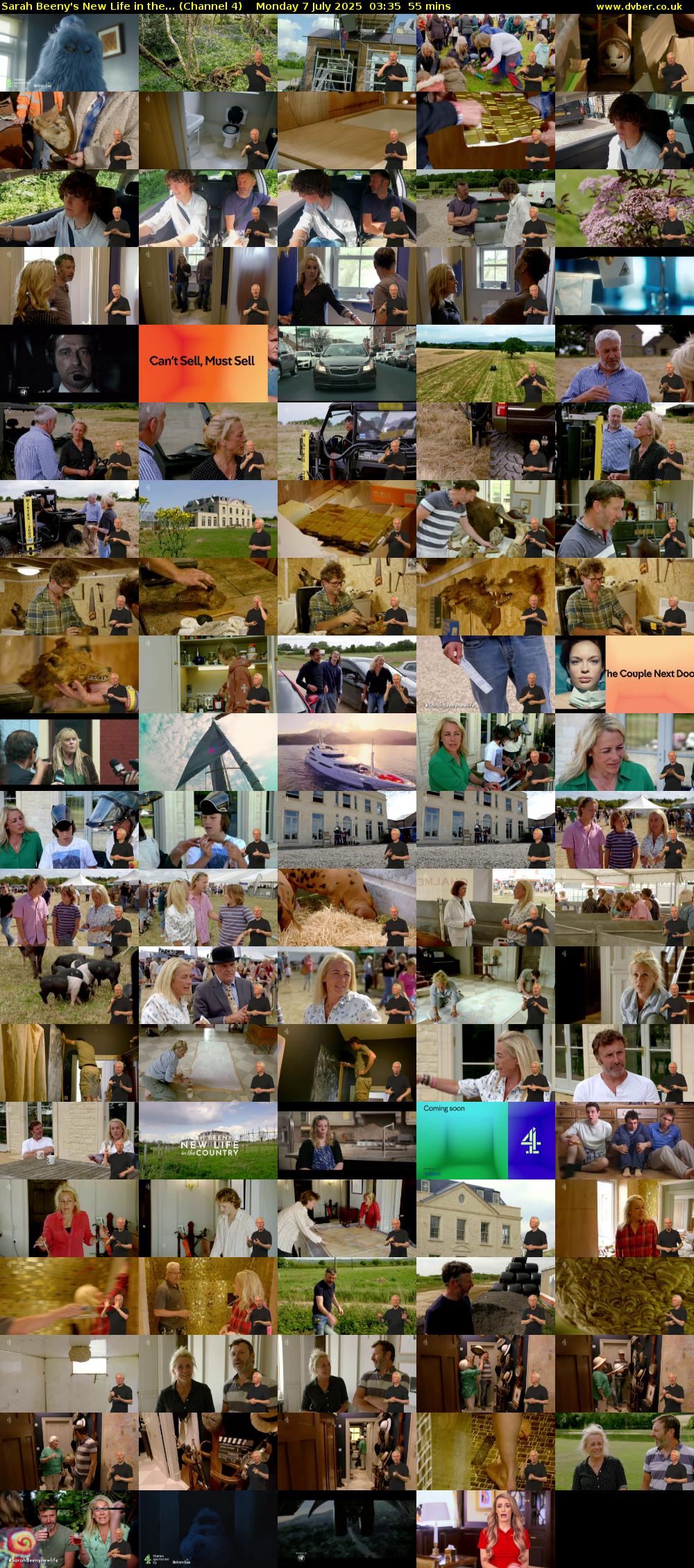 Sarah Beeny's New Life in the... (Channel 4) Monday 7 July 2025 03:35 - 04:30