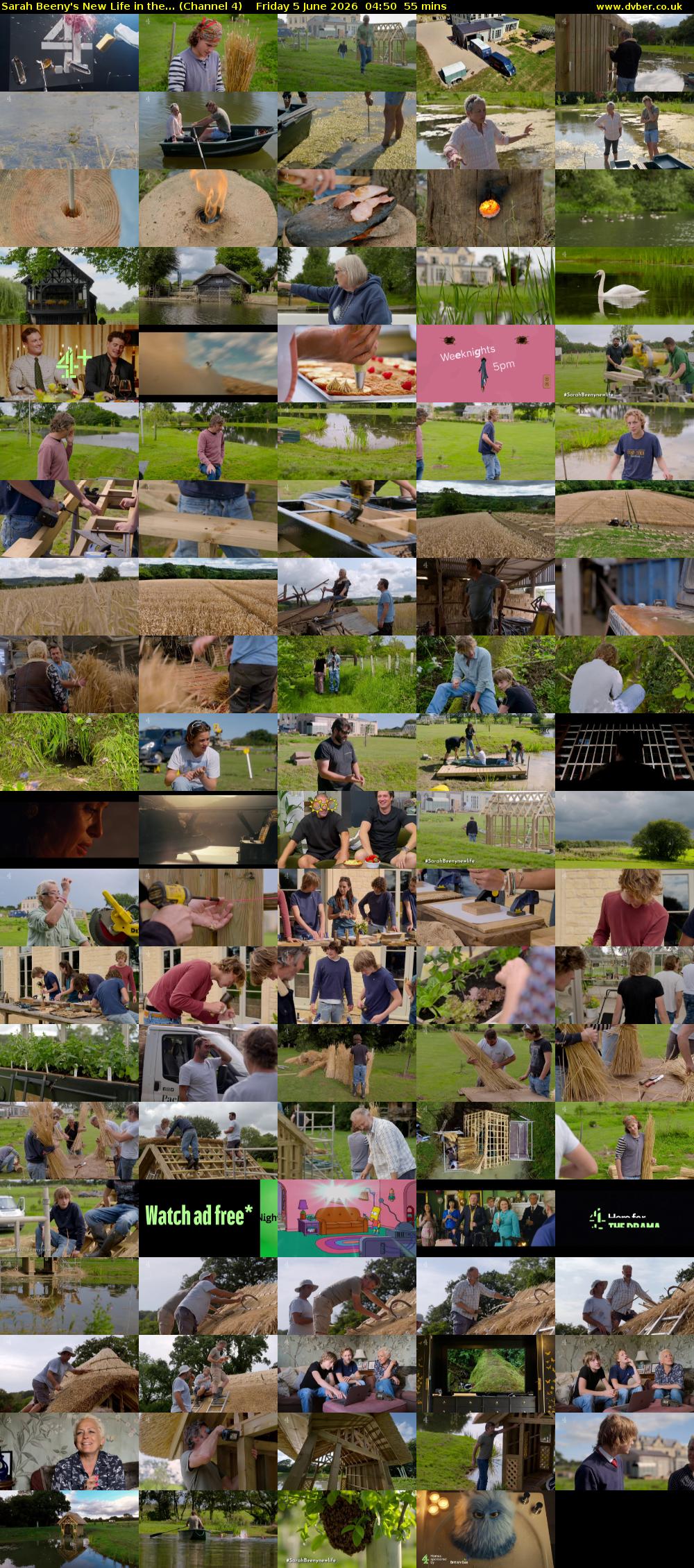 Sarah Beeny's New Life in the... (Channel 4) Friday 5 June 2026 04:50 - 05:45