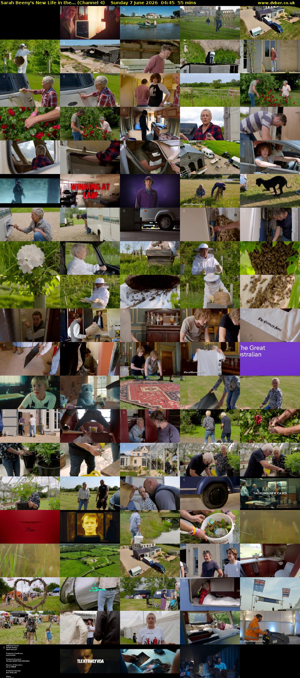 Sarah Beeny's New Life in the... (Channel 4) Sunday 7 June 2026 04:45 - 05:40