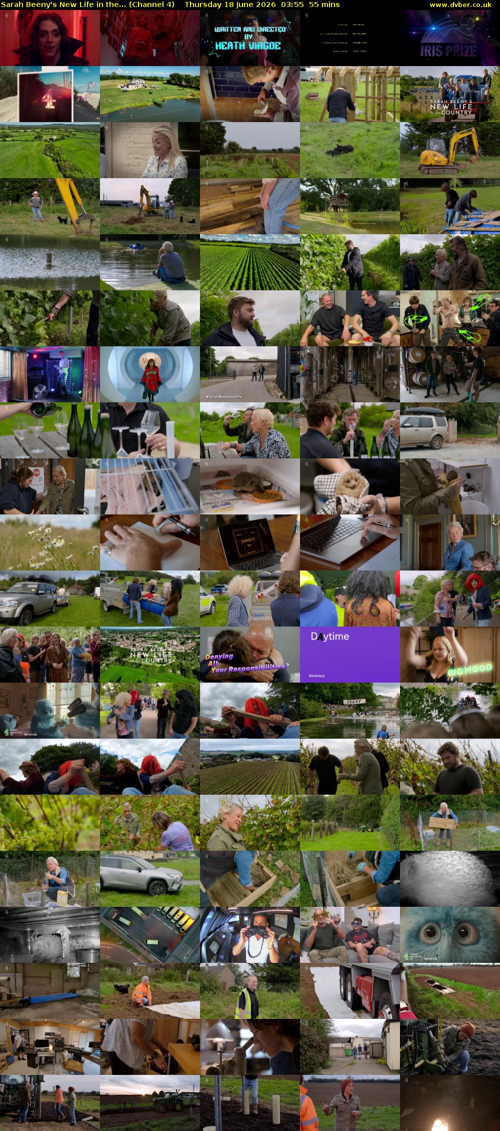 Sarah Beeny's New Life in the... (Channel 4) Thursday 18 June 2026 03:55 - 04:50