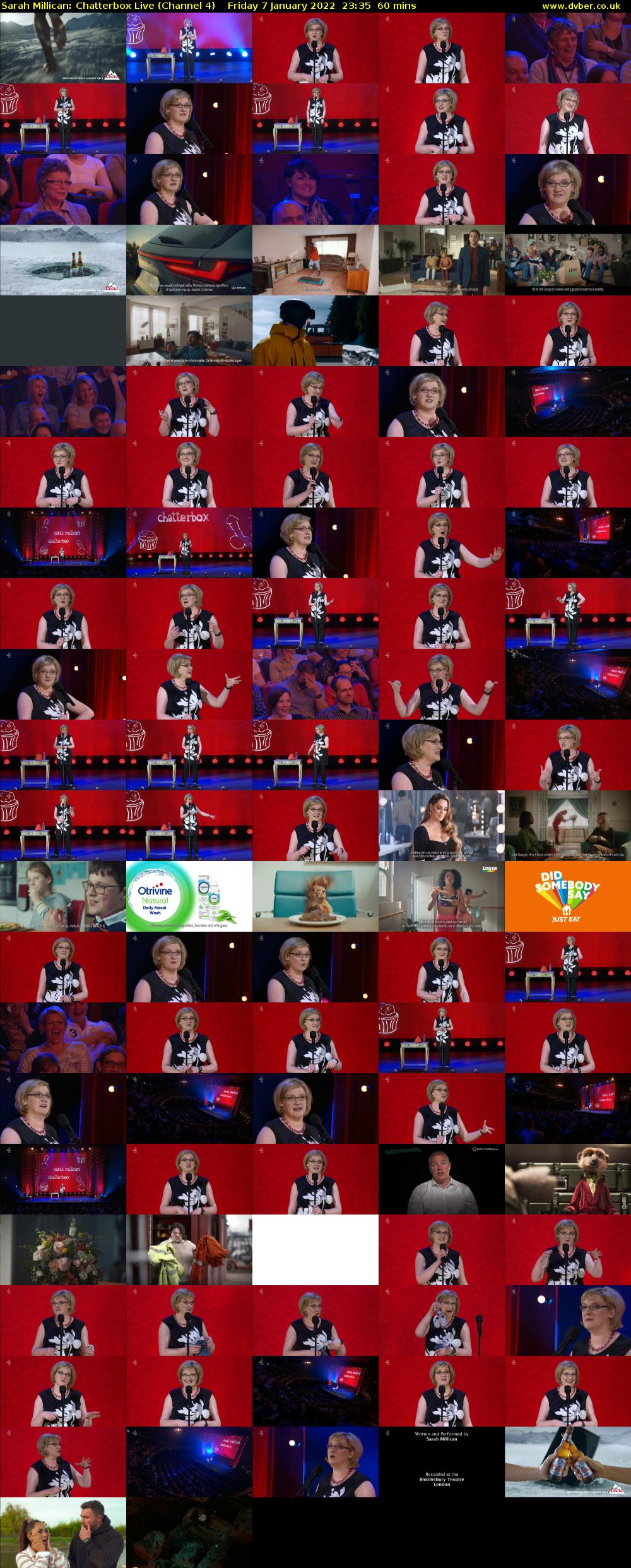 Sarah Millican: Chatterbox Live (Channel 4) Friday 7 January 2022 23:35 - 00:35