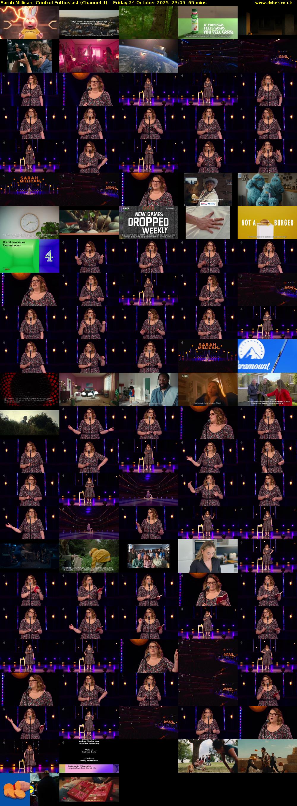 Sarah Millican: Control Enthusiast (Channel 4) Friday 24 October 2025 23:05 - 00:10