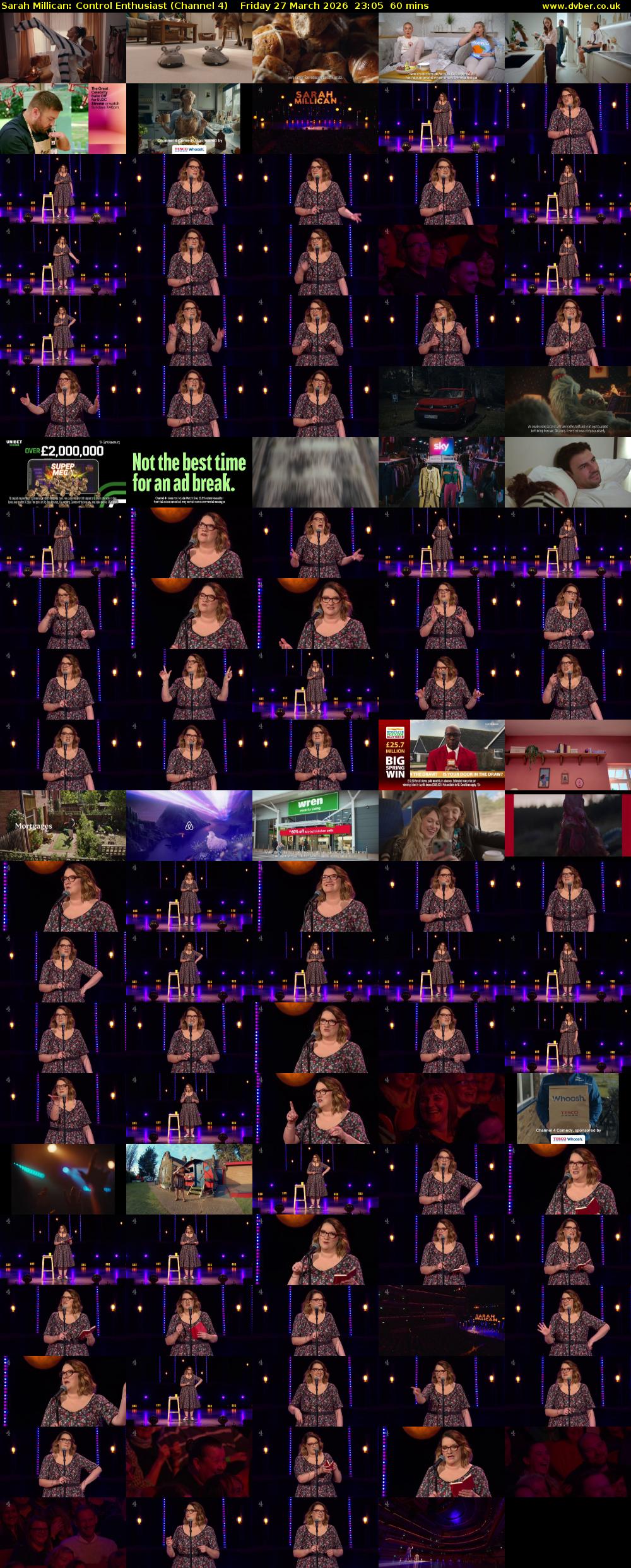 Sarah Millican: Control Enthusiast (Channel 4) Friday 27 March 2026 23:05 - 00:05