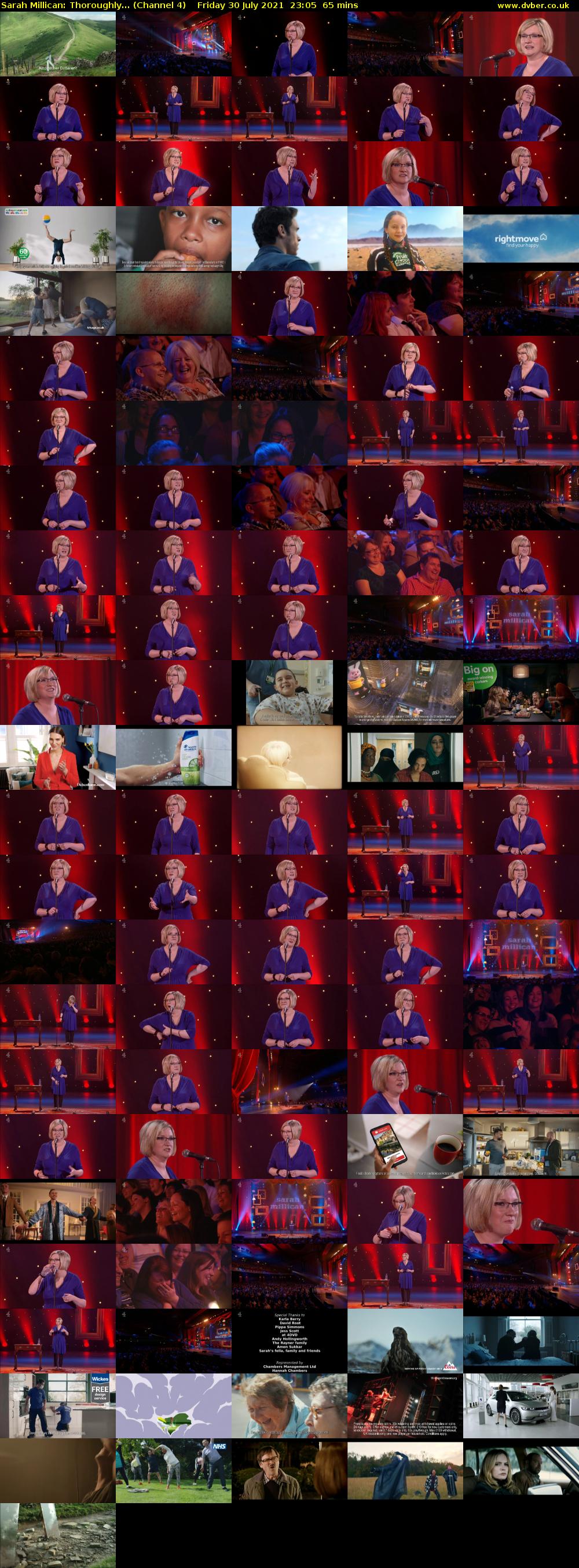 Sarah Millican: Thoroughly... (Channel 4) Friday 30 July 2021 23:05 - 00:10