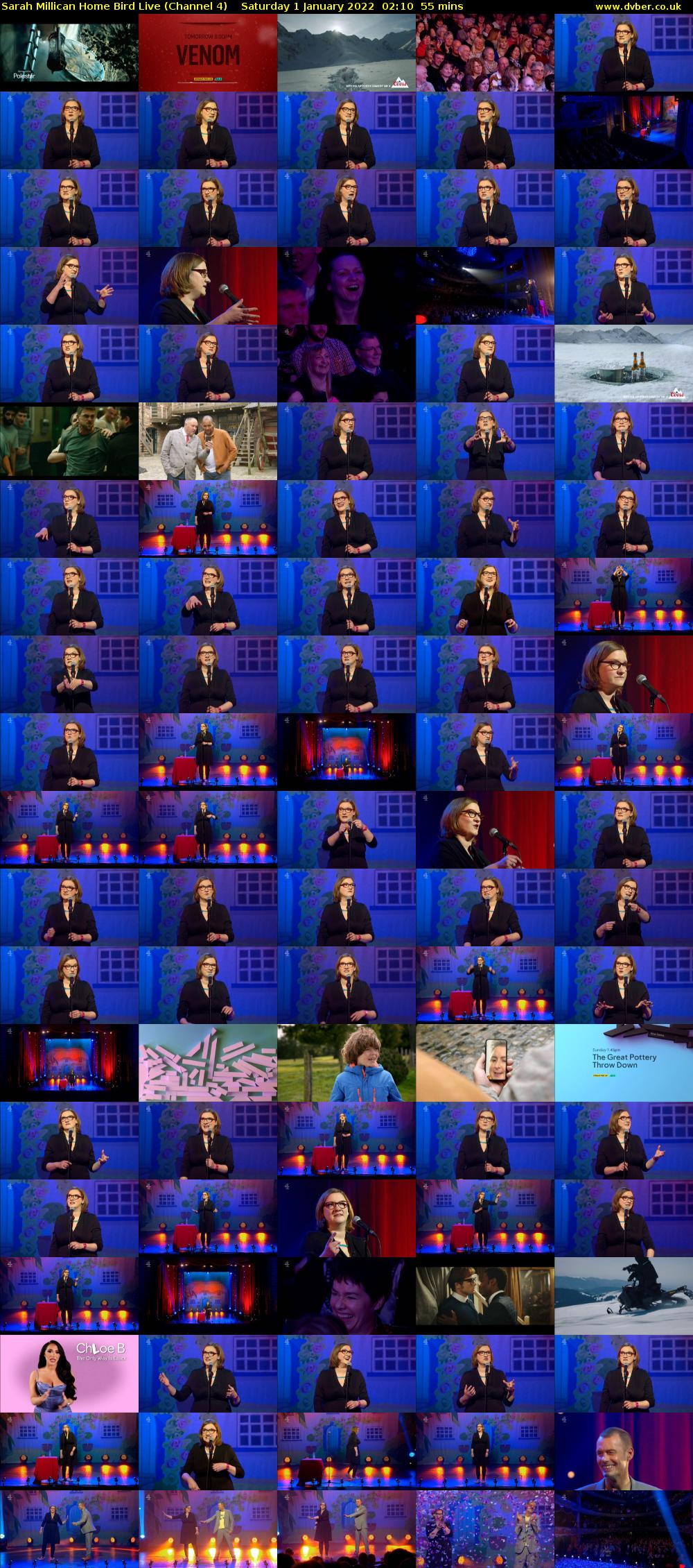 Sarah Millican Home Bird Live (Channel 4) Saturday 1 January 2022 02:10 - 03:05