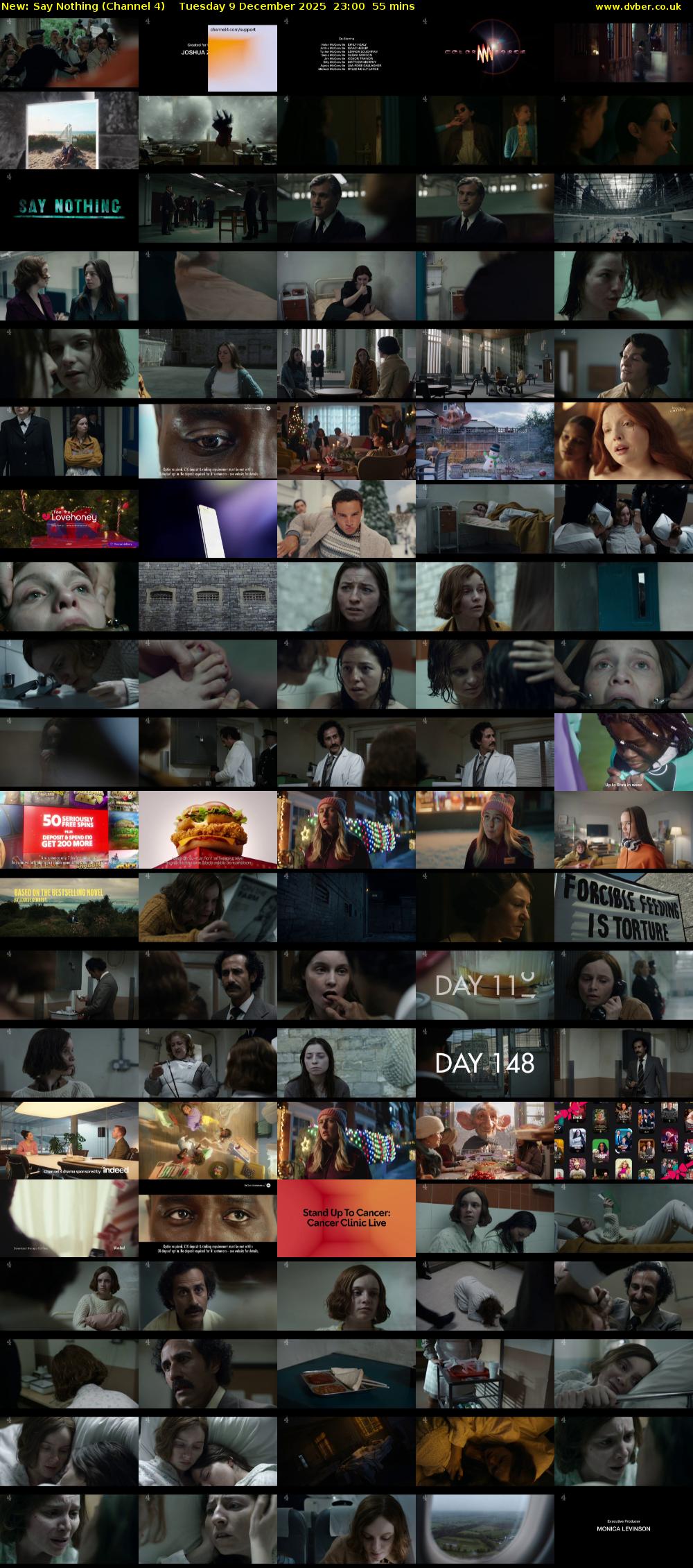 Say Nothing (Channel 4) Tuesday 9 December 2025 23:00 - 23:55