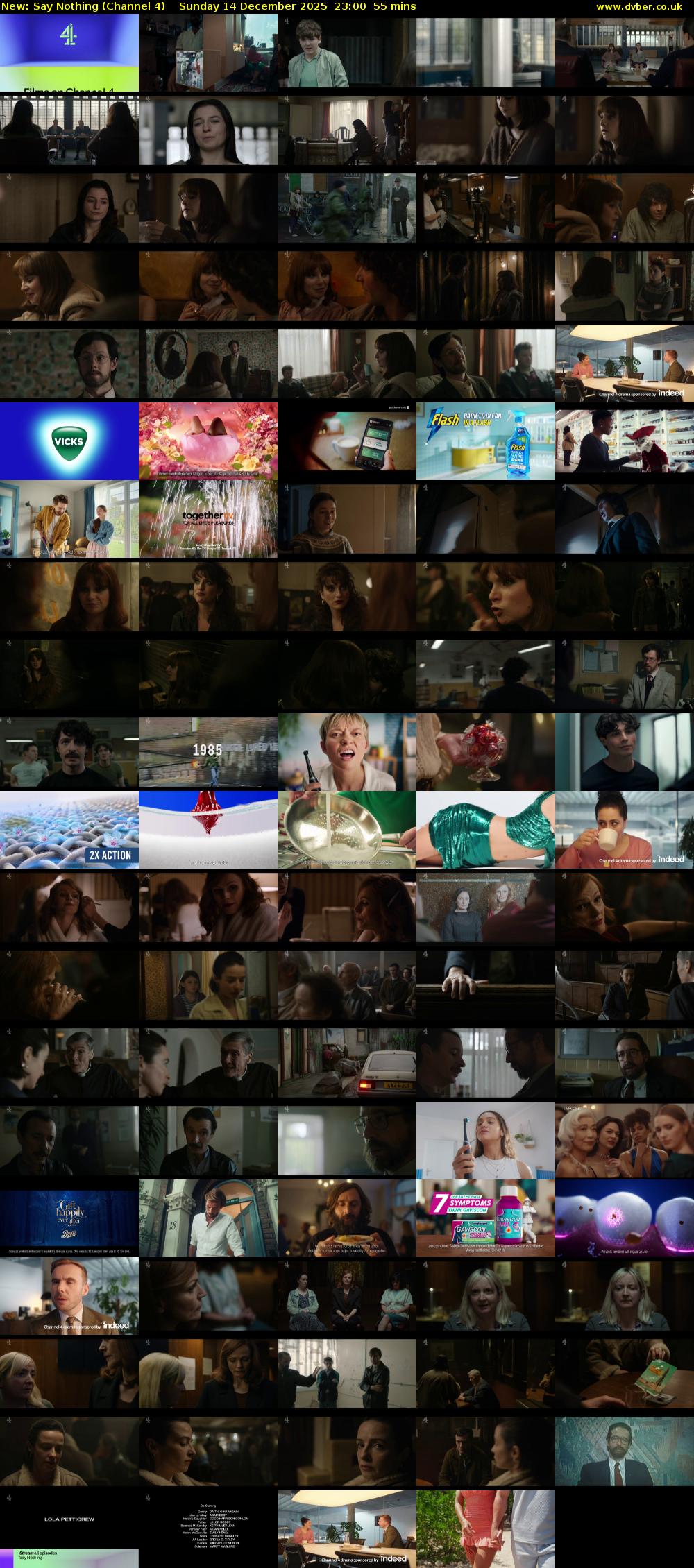 Say Nothing (Channel 4) Sunday 14 December 2025 23:00 - 23:55