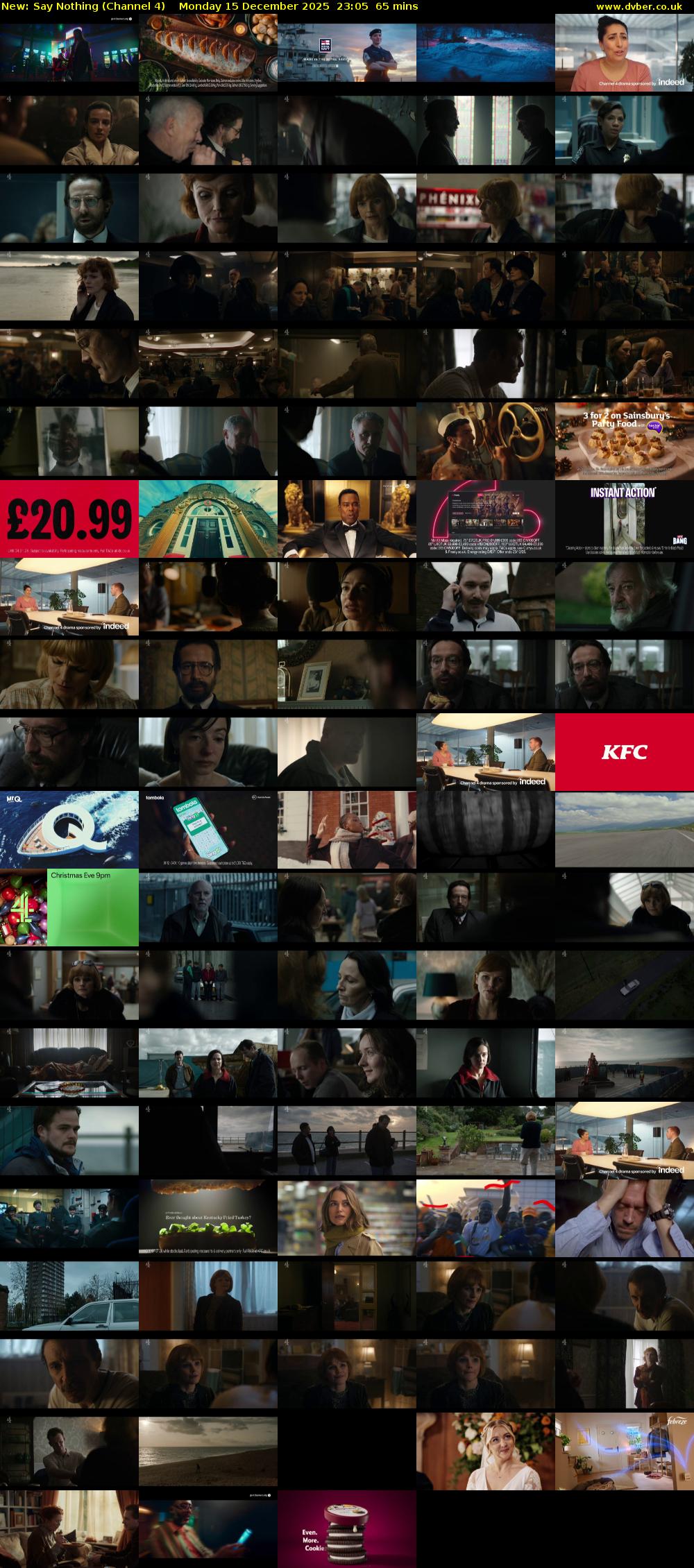 Say Nothing (Channel 4) Monday 15 December 2025 23:05 - 00:10