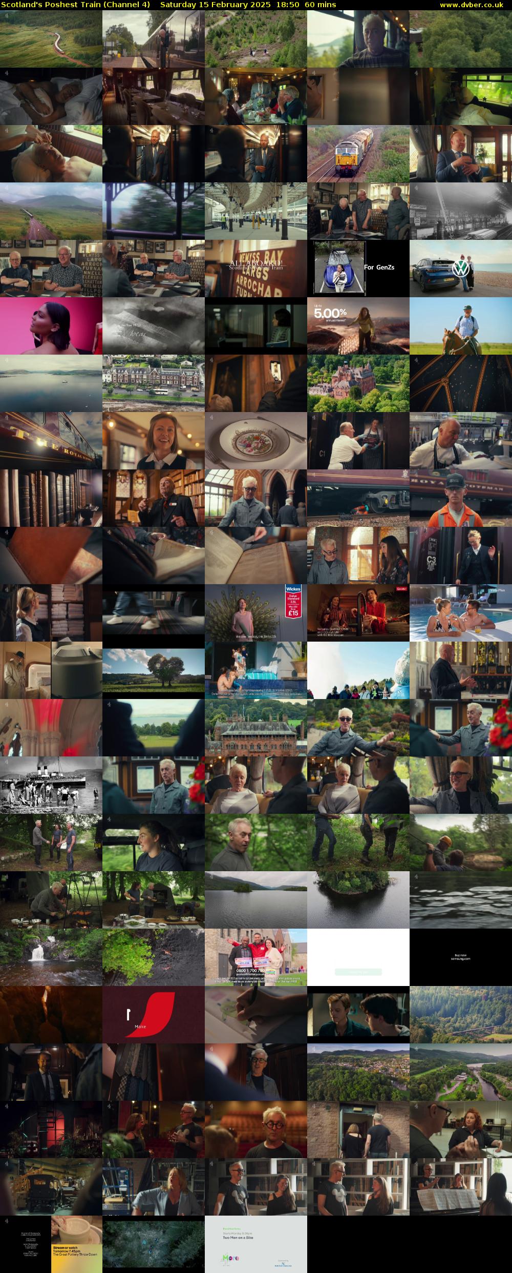 Scotland's Poshest Train (Channel 4) Saturday 15 February 2025 18:50 - 19:50