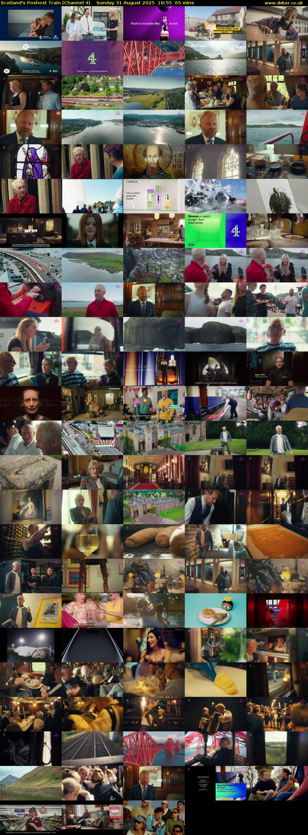 Scotland's Poshest Train (Channel 4) Sunday 31 August 2025 16:55 - 18:00