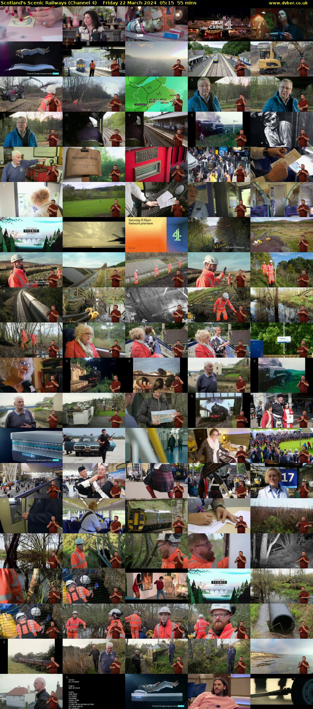 Scotland's Scenic Railways (Channel 4) Friday 22 March 2024 05:15 - 06:10