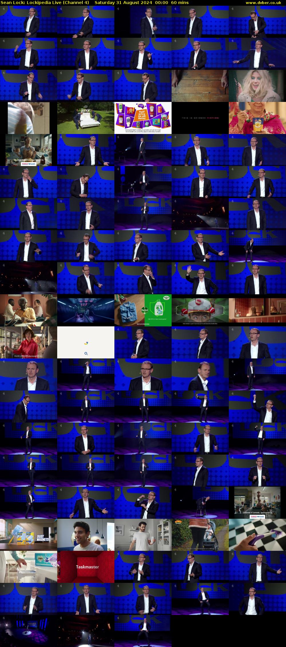 Sean Lock: Lockipedia Live (Channel 4) Saturday 31 August 2024 00:00 - 01:00