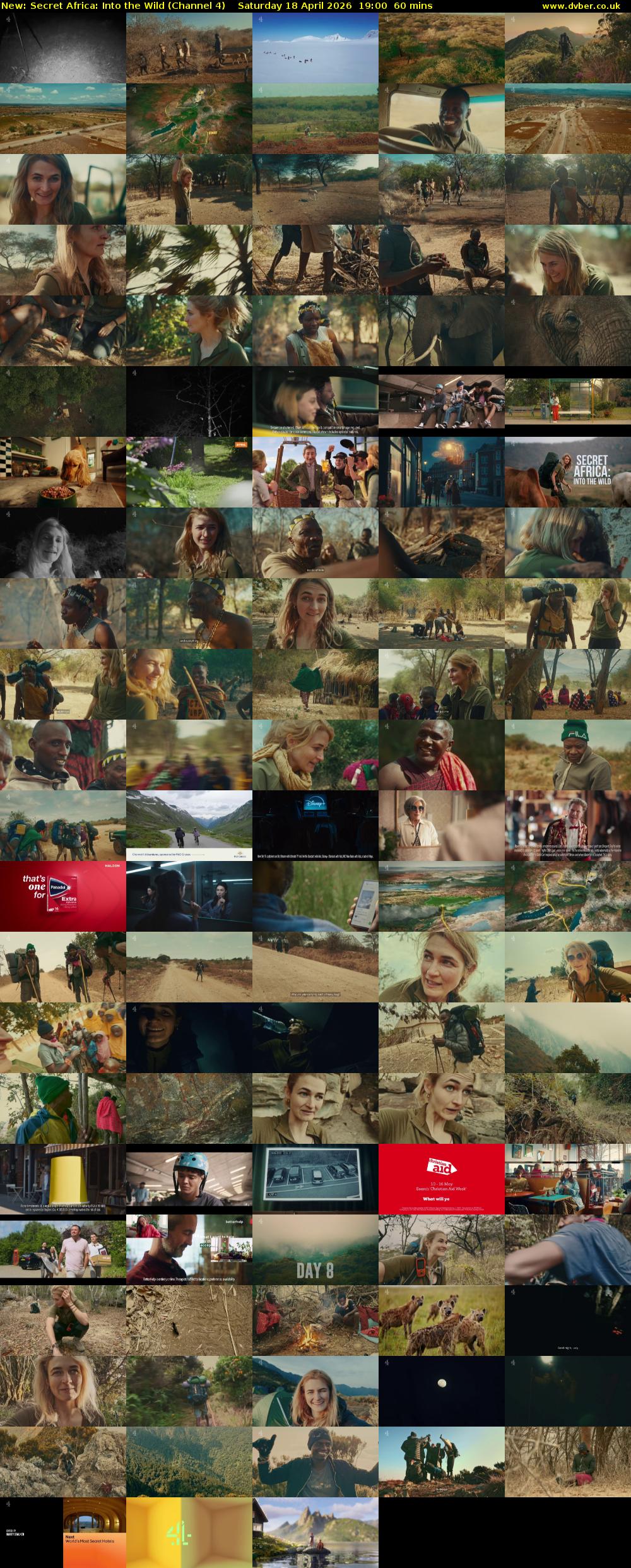 Secret Africa: Into the Wild (Channel 4) Saturday 18 April 2026 19:00 - 20:00