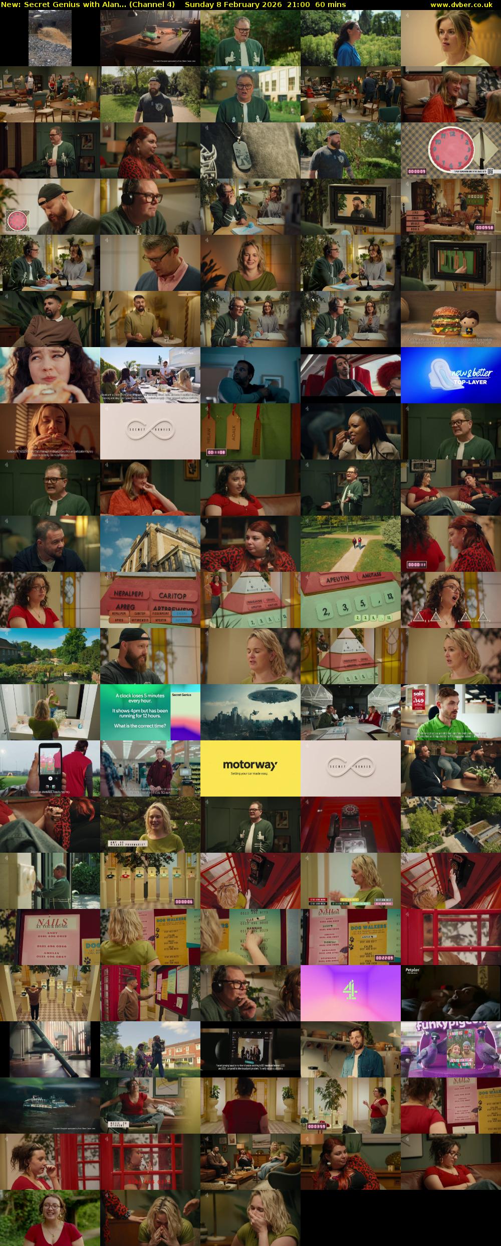 Secret Genius with Alan... (Channel 4) Sunday 8 February 2026 21:00 - 22:00