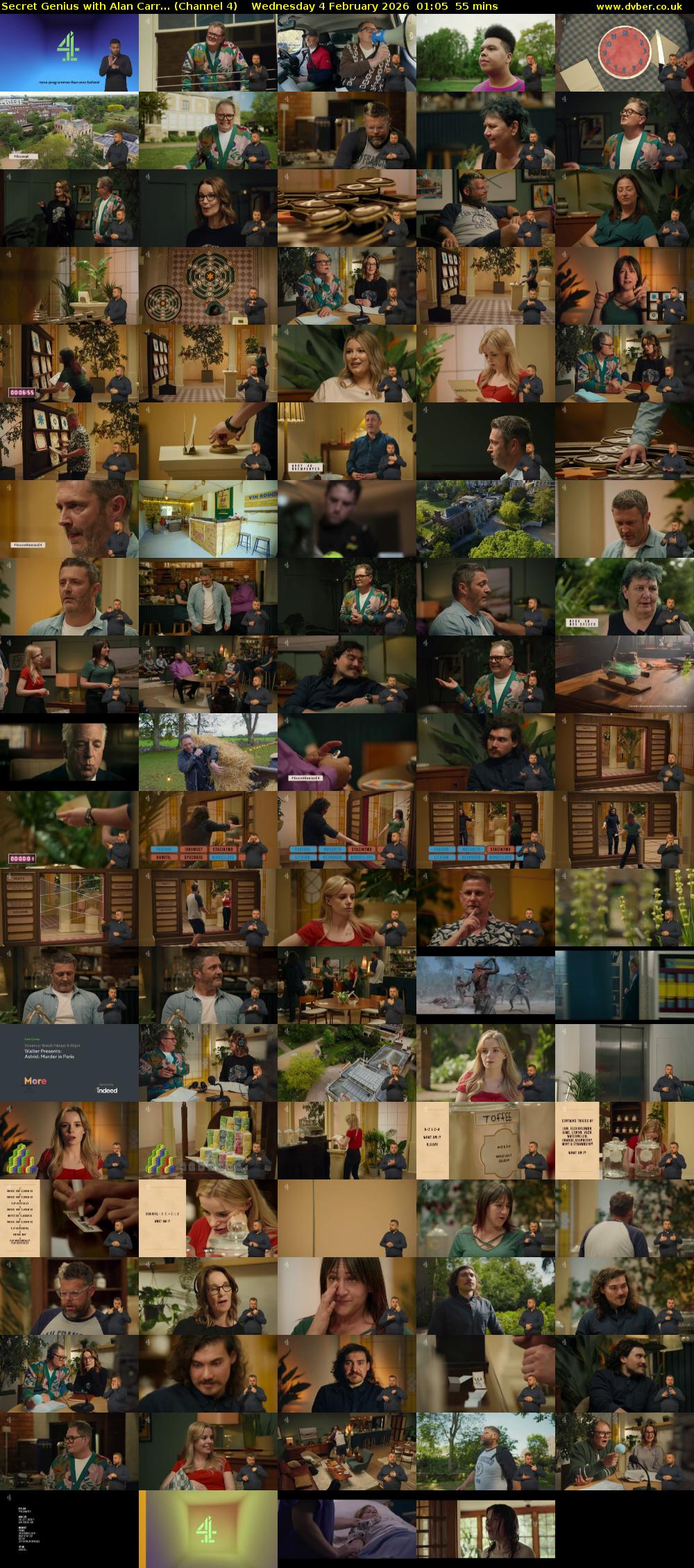 Secret Genius with Alan Carr... (Channel 4) Wednesday 4 February 2026 01:05 - 02:00