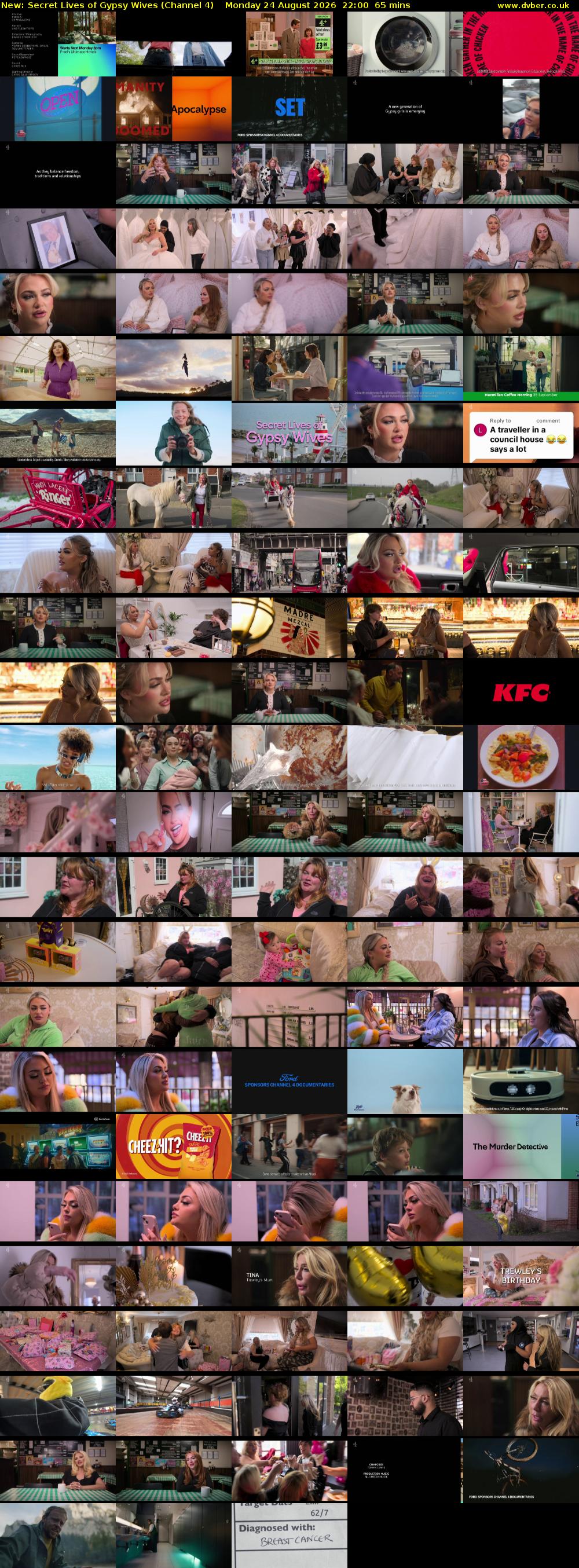 Secret Lives of Gypsy Wives (Channel 4) Monday 24 August 2026 22:00 - 23:05