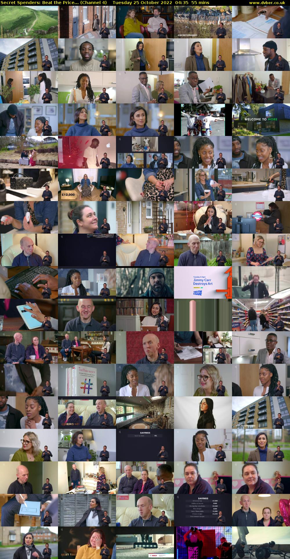 Secret Spenders: Beat the Price... (Channel 4) Tuesday 25 October 2022 04:35 - 05:30