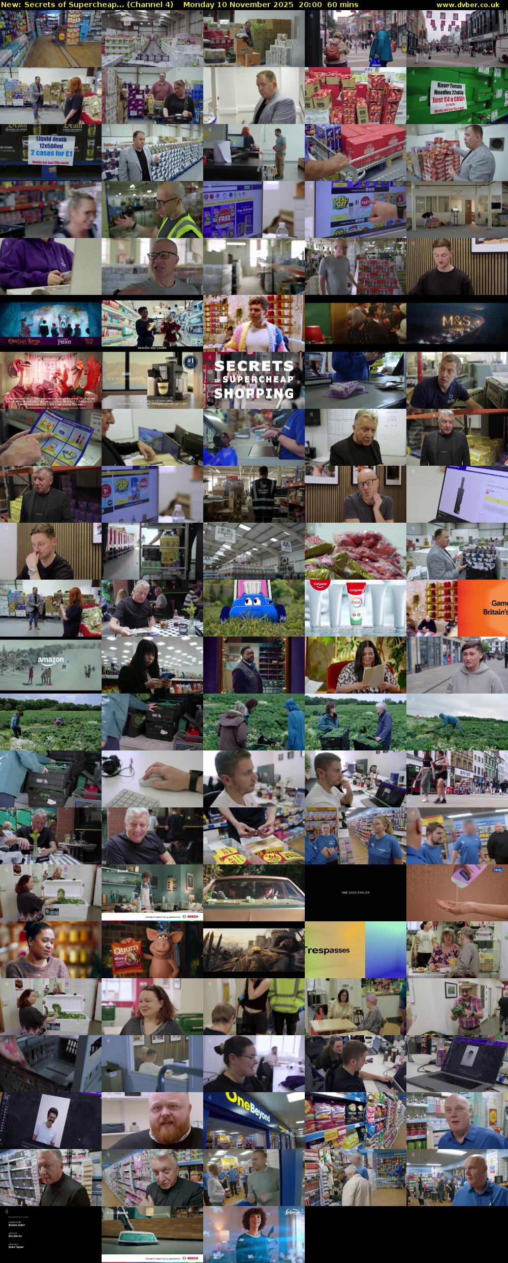 Secrets of Supercheap... (Channel 4) Monday 10 November 2025 20:00 - 21:00