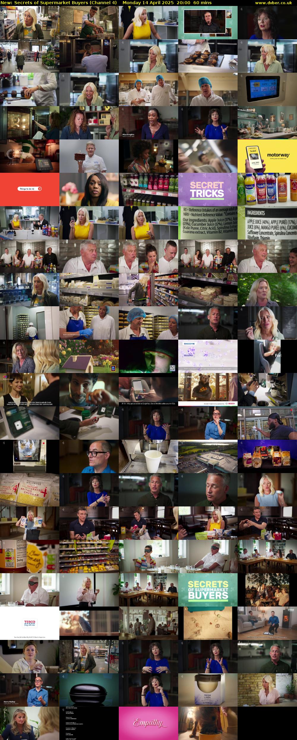 Secrets of Supermarket Buyers (Channel 4) Monday 14 April 2025 20:00 - 21:00
