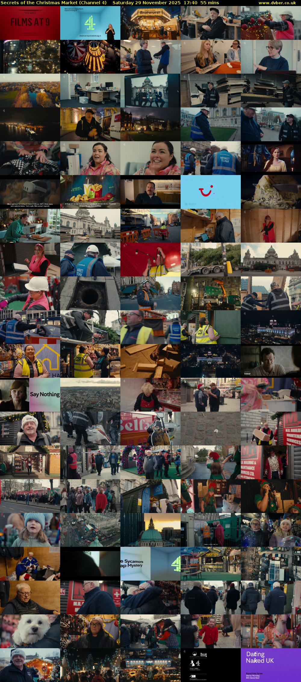 Secrets of the Christmas Market (Channel 4) Saturday 29 November 2025 17:40 - 18:35