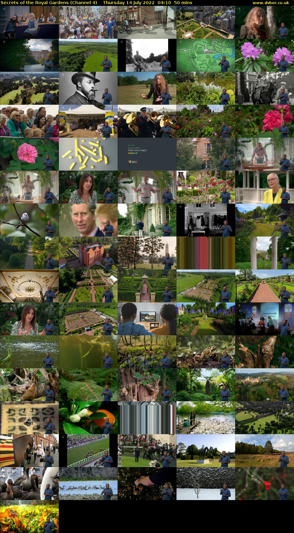 Secrets of the Royal Gardens (Channel 4) Thursday 14 July 2022 04:10 - 05:00