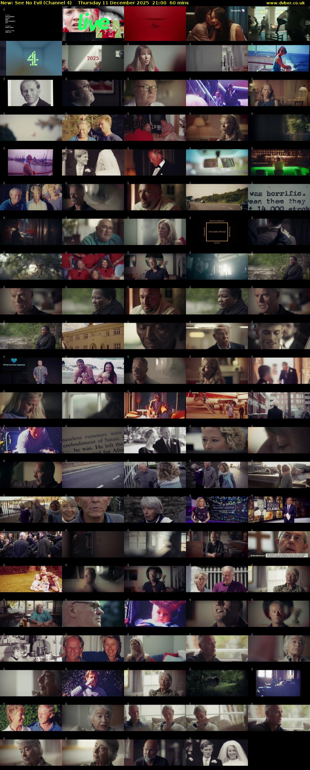 See No Evil (Channel 4) Thursday 11 December 2025 21:00 - 22:00