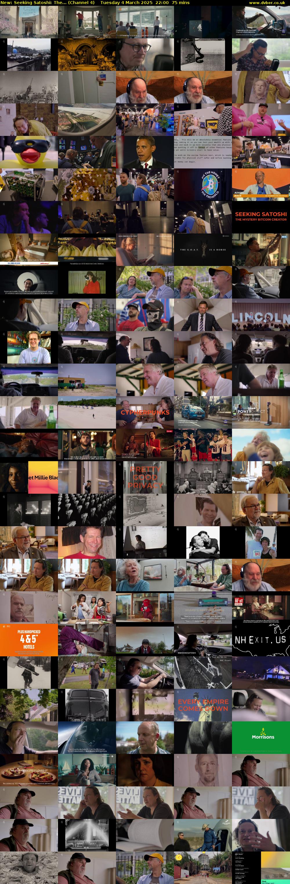 Seeking Satoshi: The... (Channel 4) Tuesday 4 March 2025 22:00 - 23:15