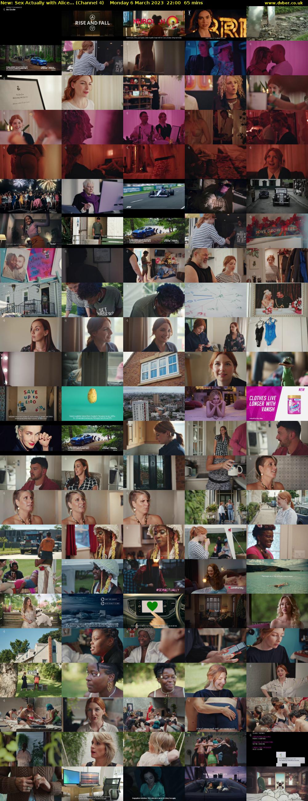 Sex Actually with Alice... (Channel 4) Monday 6 March 2023 22:00 - 23:05