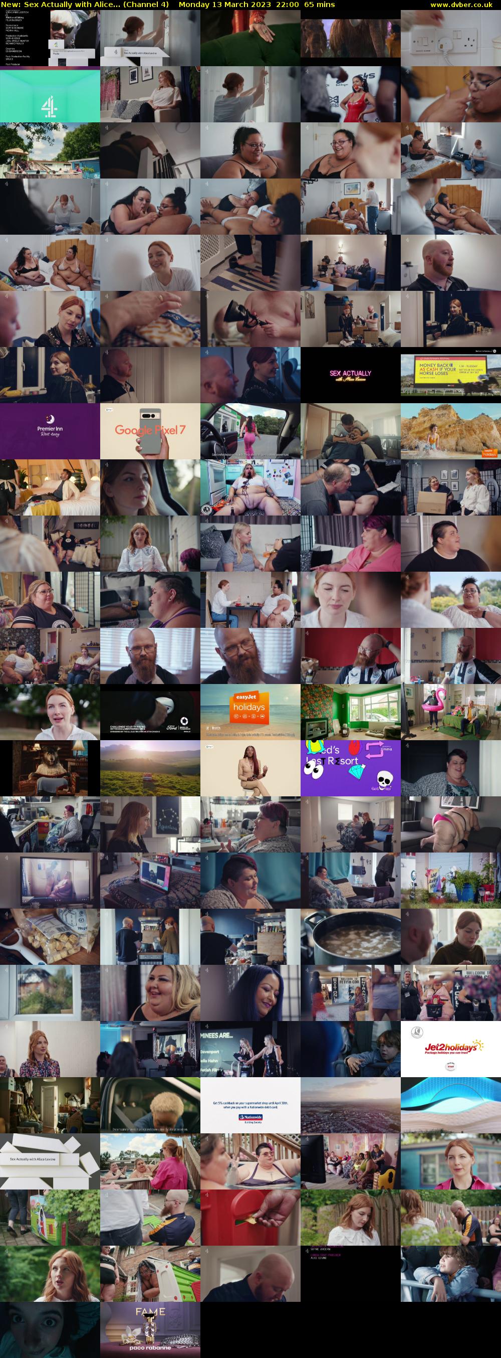 Sex Actually with Alice... (Channel 4) Monday 13 March 2023 22:00 - 23:05