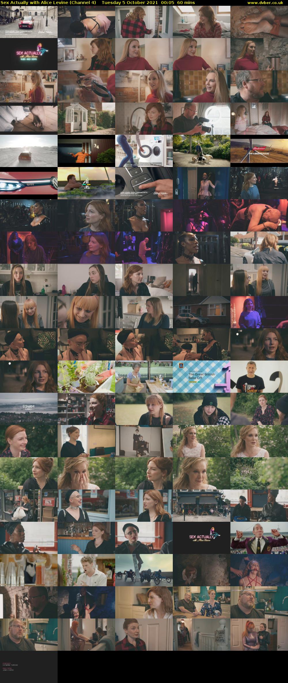 Sex Actually with Alice Levine (Channel 4) Tuesday 5 October 2021 00:05 - 01:05